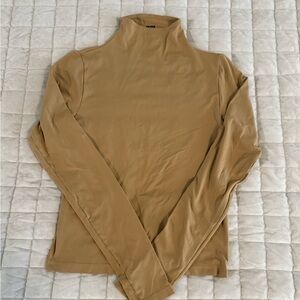 SKIMS Camel Turtleneck Top